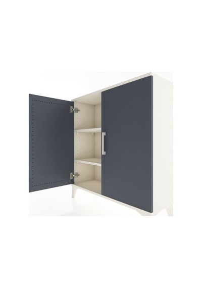 Arges Şifonyer 2 Raflı 2 Kapaklı 88x30x96 Aytaşı-antrasit Aytaşı