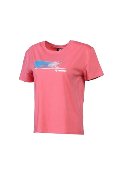 Hummel Mestan Kadın Pembe Bisiklet Yaka Tişört 911330-4318 Pembe