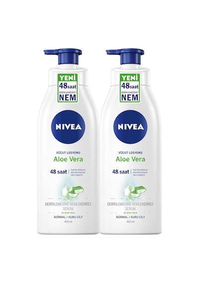 Nivea Aloe Vera Nemlendirici Serum Vücut Losyonu 2 x 400 ML