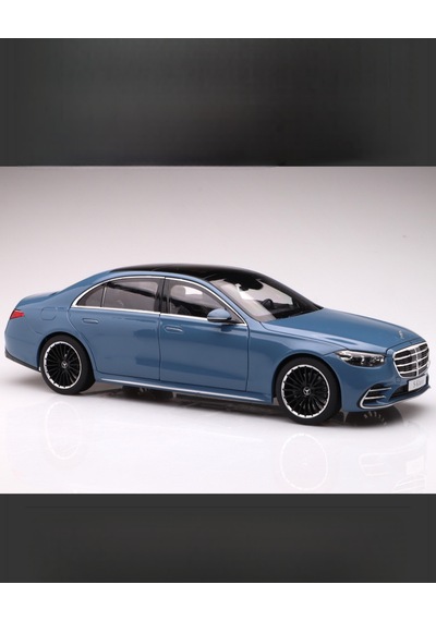 Norev Mercedes Benz S-class W223 - 2021. Blue 1/18 Model Araba
