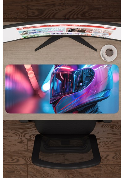 Motorsiklet Kaymaz Dikişli Kauçuk Oyuncu Mousepad V5 - 70x30 Xl Gaming Mouse Pad Fare Altlığı
