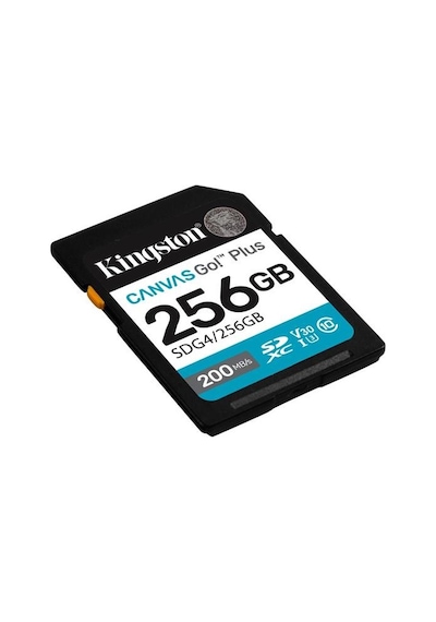 Kıngston 256gb Canvas Go+ Sdg4/256gb Sdhc Hafıza Kartı