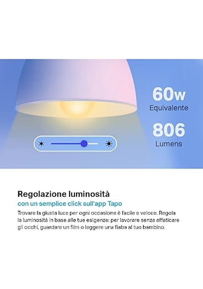 Tapo L510e Ayarlanabilir Işık Seviyeli Akıllı Wı-fı Led Ampul 2700k Warm White .
