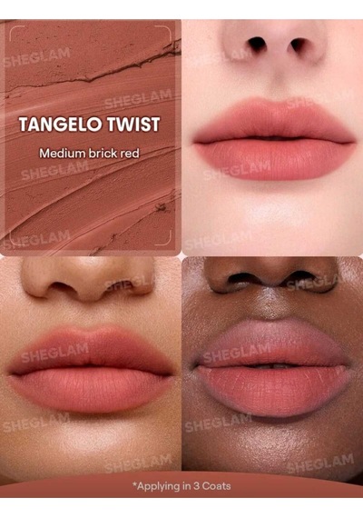 Sheglam Bounce Putty Pocket Lip Pot Mat Ruj -allık Tangelo Twist Nude