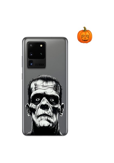 Dali Design Samsung Galaxy S20 Ultra Uyumlu Şeffaf Kılıf Horror 6 Tasarımlı