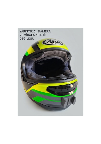 Arai Corsair-x / Rx-7v / Rx-7x Uyumlu Aksiyon Kamera Aparatı - Kask Çene Bağlantı Aparatı Siyah