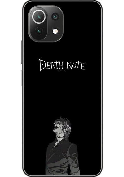 Xiaomi Mi 11 Lite Uyumlu Şeffaf Kılıf Death Note 1 Tasarımlı