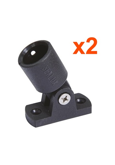 Tekne Tente Ayağı 22 MM Siyah 2 Adet