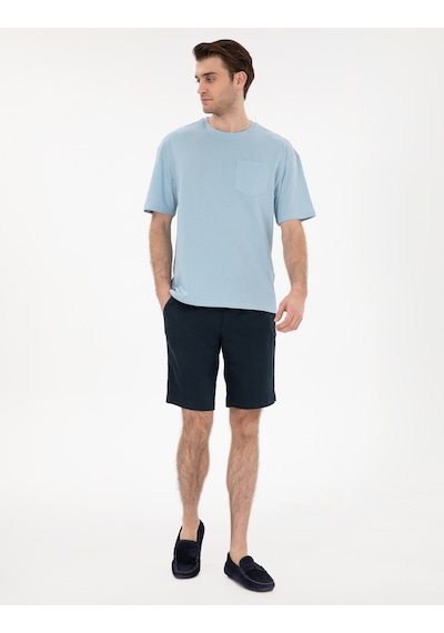 Pierre Cardin Erkek Açık Mavi Tişört Basic 50306991-vr003 Açik Mavi