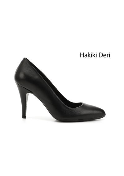 Gönderi(R) Gönderi R Kadın Siyah Sivri Burun İnce Topuklu Hakiki Deri Stiletto Gdza13422354 Siyah