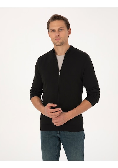 Pierre Cardin Erkek Siyah Hırka Triko 50317409-vr046 Siyah