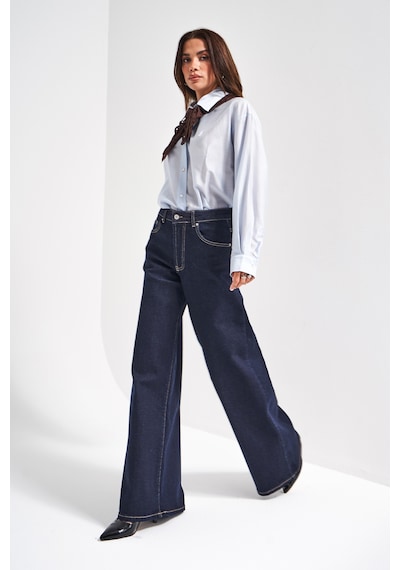 Itsbasic Kadın İndigo Renk 7w5-50 Lyl36 Palazzo Fit Esnek Kumaş İç Boy 80cm Denim Jean Itsbasic Kadın İndigo Renk 7w5-50 Lyl36 Palazzo Fit Esnek Kumaş İç Boy 80cm Denim Jean