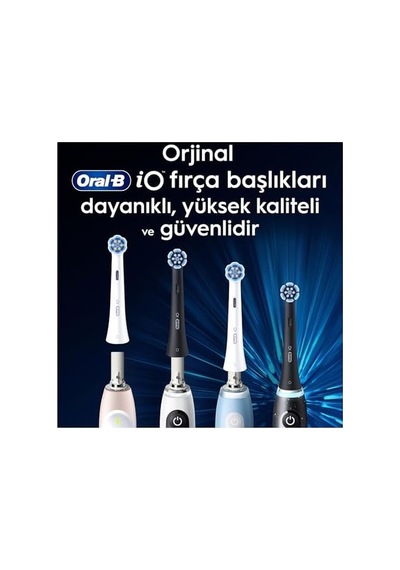 İo Gentle Care Siyah Diş Fırçası Yedek Başlığı 4 Adet
