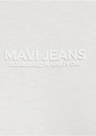 Mavi - Mavi Jeans Baskılı Ekru Tişört 0613348-80194