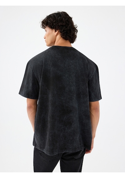 Loose Fit Erkek Tshirt K.kol Gri