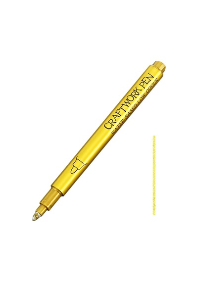 Altın Renk Kalem Marker, Reçine Varak Kalem Gold Altın Renk, Altlık Kenarları Için Çok Renkli