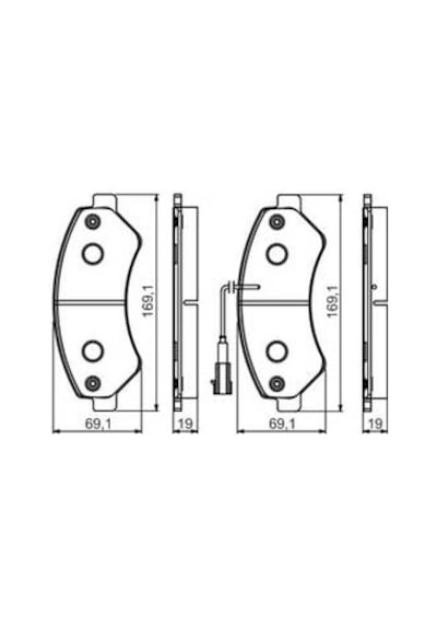 Fiat Ducato 130 Mj 2.3 2011-2014 Bosch Ön Balata 22022