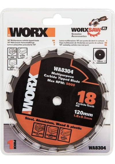 Worx Wa8304 120x95 MM Metal Ahşap Pvc Alüminyum Kesme Elmas Daire Testere Bıçağı