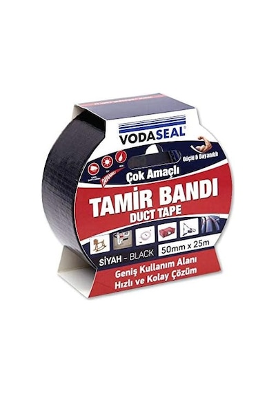 Çok Amaçlı Tamir Bandı, 50mmx25mt, Siyah