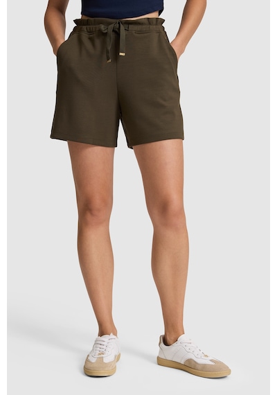 U.s. Polo Assn. Kadın Koyu Haki Şort Örme 50323514-vr111