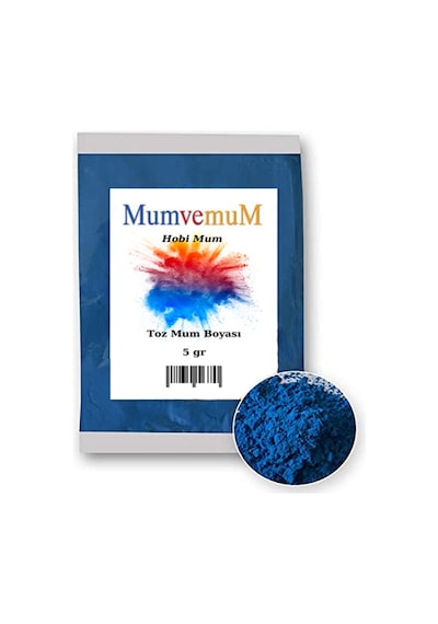 Mavi Toz Mum Boyası - Mavi