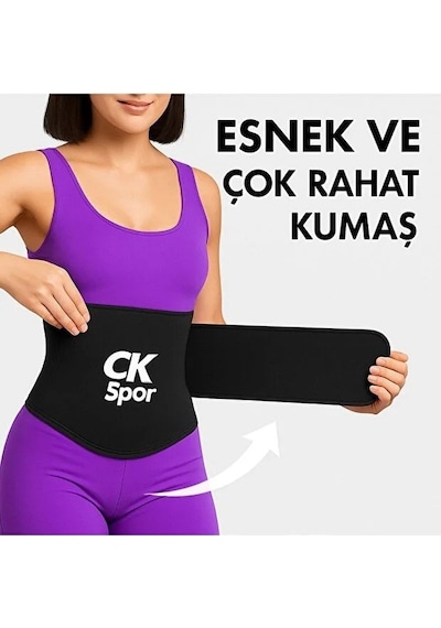 Sharpener Tummy Wrap Bel Korsesi 4 Mt Ayarlanabilir Bel İncelten, Ve Sıkılaştırıcı Waist Trainer Siyah