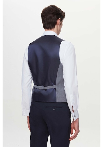 Twn Slim Fit Lacivert Armürlü Takim Elbise Kombinli 3efy5kmbn0552 Lacivert
