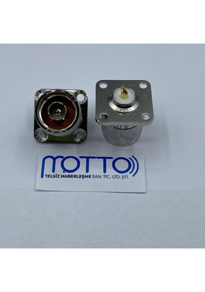 Uhf Dişi So-239 Panel Tip Flanşlı Konnektör 4 Delik