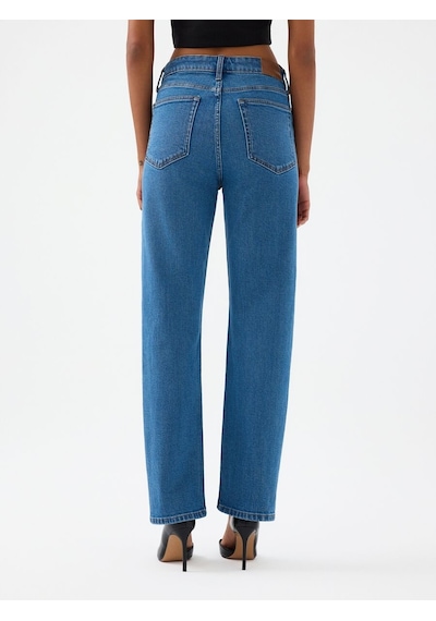 LOFT Comfort Straight Comfort Fit Kadın Pantolon Lf2037064 Q1.v1 Denim
