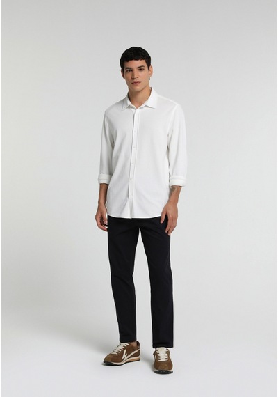 Colin's Colins Regular Fit Shirt Neck Düz Erkek Beyaz Uzun Kol Gömlek Cl1082019 Q1.v1 Ofw