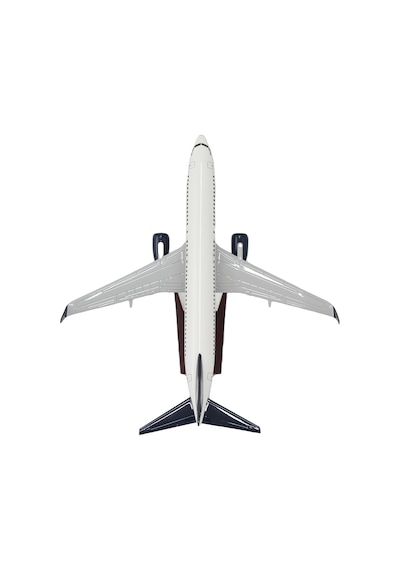 Zekupp Boeing 737-800 1/100 Ölçekli Beyaz Şeritli Tasarım Model Uçak