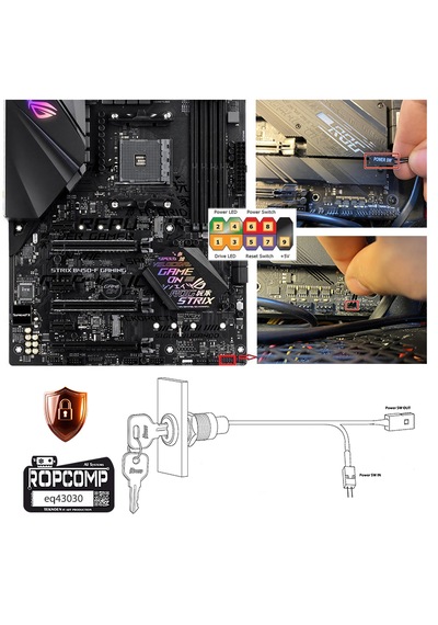 Ropcomp Powerguard Key - Pc Power Sw Güvenlik Anahtarı