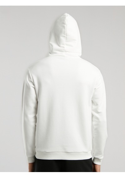 Everlast Ever Essentials Regular Beyaz Erkek Kapüşonlu Full Zip Sweatshirt Beyaz