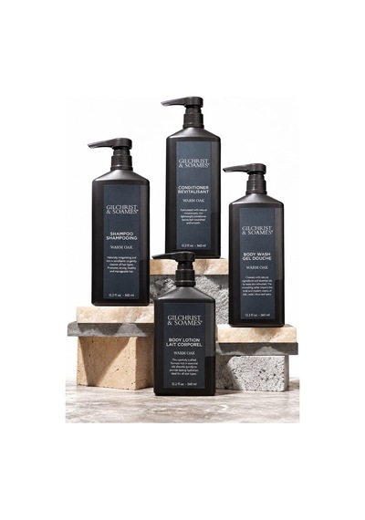 Gilchrist & Soames Warm Oak 4'lü Set 360 Ml Şampuan + Saç Kremi + Vücut Duş Jeli + Vücut Losyonu