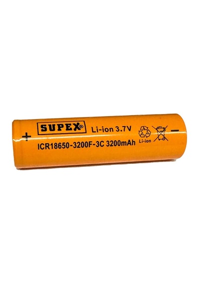 Icr18650-3200f-3c Lityum Ion 3.7v 3200mah 3c Deşarj Akımı Düz Kafa Pil