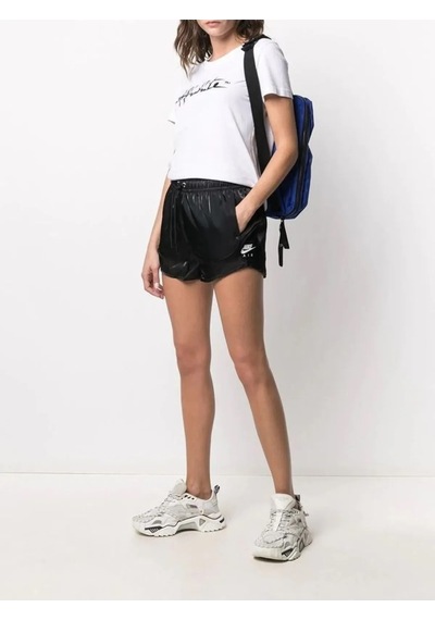 Nike Nıke Nsw Aır Parlak Siyah Saten Kadın Şort Dj1062-010 Siyah