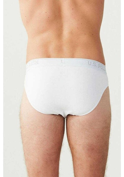 U.S. Polo Assn. U.S Polo Assn. 83057 Erkek 3 Lü Boxer-Beyaz - L