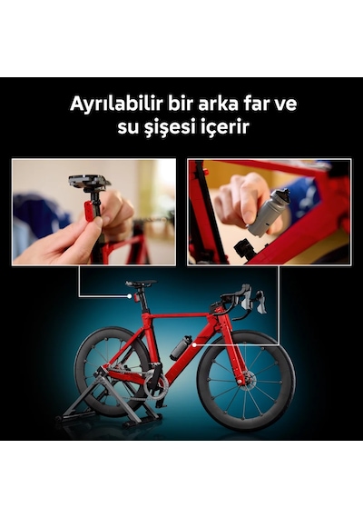 LEGO® Icons Yol Bisikleti 11380 - Yetişkinler için Vites Mekanizması ve Fren Kaliperleri İçeren Model Yapım Seti (1015 Parça)