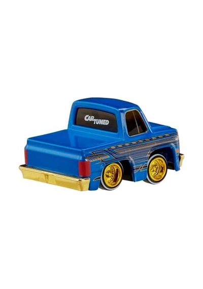 Entertaintment Cartuned S3 1987 Chevy C10 - Mavi Lowrider Araba Açık Bej