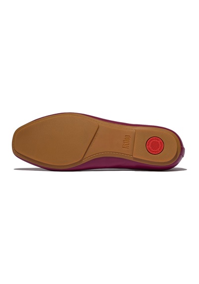 288 Ruby Babet Kadın Hx8-288/a69/b41 Fitflop Delıcato Bow Soft Leather Ballet Flats 288 Ruby