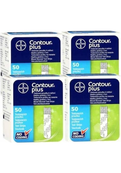 Bayer Contour Plus Ölçüm Stribi 4 Kutu 200 Adet