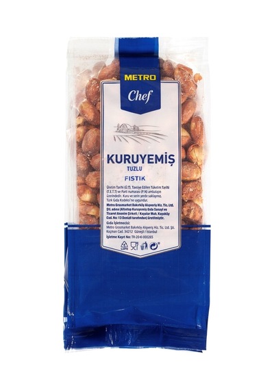 Metro Chef Tuzlu Fıstık 250 G - Atıştırmalık Ve Tatlılarda Kullanım 2'li Ekonomik Paket - 2 Ade Tarı