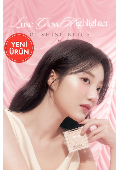 Dasique İnci Taneleriyle Yoğun Işıltı Sunan Özel Tasarımlı Aydınlatıcı Luxe Glow Highlighter 01 Shine Beige