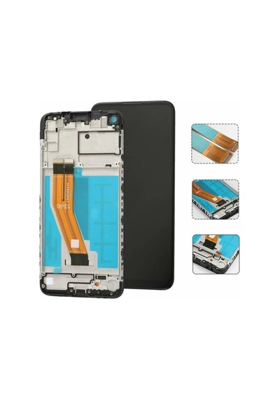 Samsung A11 Dokunmatik Ekran Servis Çıtalı Siyah