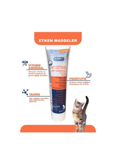 Tr Dr. Clauder's Anti Hairball Tüy Yumağı Kontrol Kedi Macunu 100 G