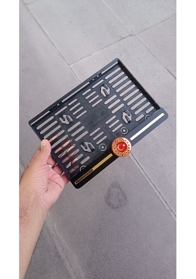 Motor Plakalık - Fors Türk Bayrağı - Cb Forsu Bayraklı Motorsiklet Plakalık Başkanlık Bayrak Fors Plakalık
