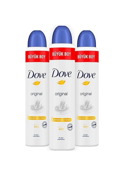 Dove Original 48H Kadın Sprey Deodorant 3 x 200 ML