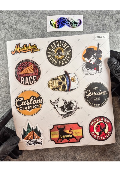 Bdls10 Küçük Boy 10lu Sticker Seti