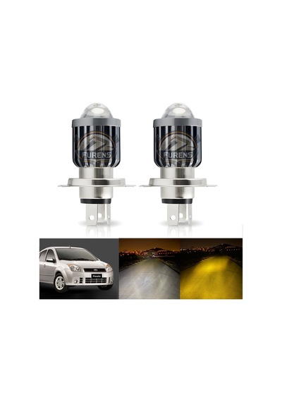 Ford Fıesta Mercek Led Xenon Uyumlu Uzun - Kısa Far Ampulü Çift Renk