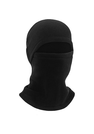 Axe Sportswear Unisex Siyah Kışlık Termal Polar Kar Maskesi Balaclava Siyah